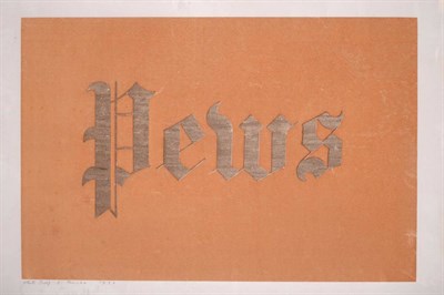 Lot 733 - Edward Ruscha (b.1937) American  "Pews " (from News, Mews, Pews, Brews, Stews & Dues) Signed in...