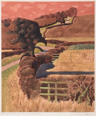 Lot 751 - Simon Palmer (b.1956)  "Baxton Road Study, Away from Helmsley "  Signed and inscribed in...