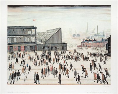 Lot 807 - After Laurence Stephen Lowry RA (1887-1976)   "Going to the Match " Signed in pencil, with the...