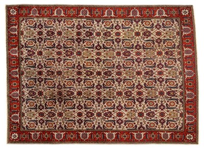 Lot 833 - Hereke (?) Carpet of unusual size Probably North-West Anatolia The ivory field of Herati design...