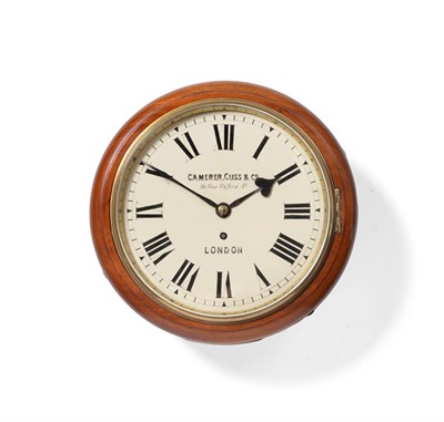 Lot 889 - A Mahogany Wall Timepiece, Camerer Cuss & Co, London, circa 1910, side and bottom doors,...