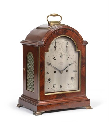 Lot 898 - A Mahogany Striking Table Clock, signed Francis Perigal, Royal Exchange, London, circa 1780, single