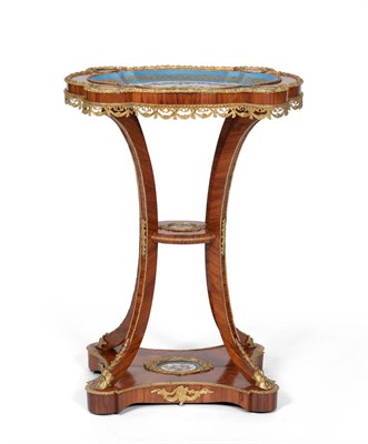 Lot 1090 - A Fine Louis XV Style Kingwood, Tulipwood and Ormolu Mounted Table Ambulante, circa 1860, the...