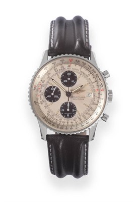 Lot 175 - A Stainless Steel Automatic Calendar Chronograph Wristwatch, signed Breitling, model:...