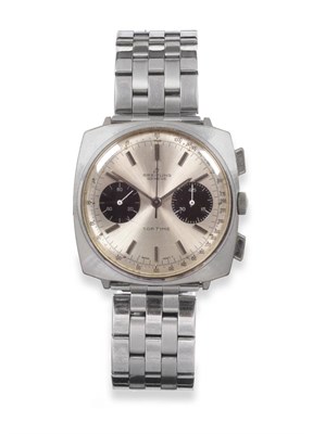 Lot 91 - A Chronograph Wristwatch, signed Breitling, Geneve, model: Top Time, circa 1970, lever...