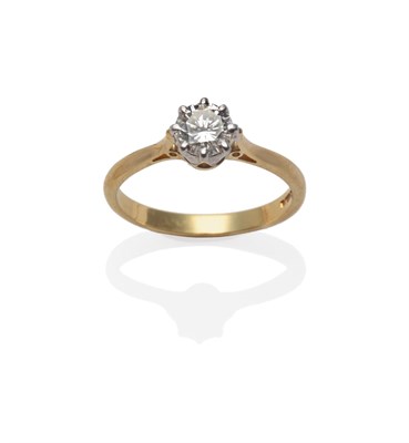 Lot 158 - An 18 Carat Gold Diamond Solitaire Ring, a round brilliant cut diamond in a white claw setting,...