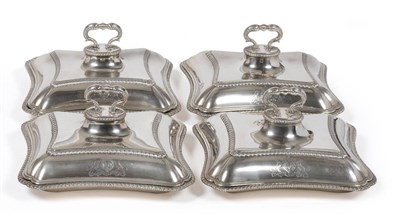 Lot 321 - A Set of Four George III Silver Entree Dishes and Covers, John Parker I & Edward Wakelin,...