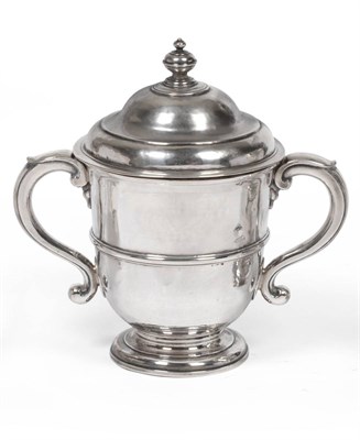 Lot 323 - A Queen Anne Silver Twin-Handled Cup and Cover, Edmund Pearce, London 1697, of typical form...