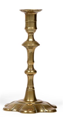 Lot 380 - A Group of 18th Century Candlesticks, circa 1750, with shaped or domed based and knopped stems; and