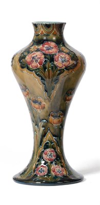 Lot 385 - A William Moorcroft Macintyre Late Florian Pattern Vase, brown printed Macintyre factory mark...