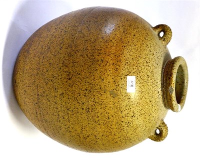 Lot 410 - David Lloyd Jones (1928-1994): A Stoneware Twin-handled Vase, with a speckled oatmeal glaze,...