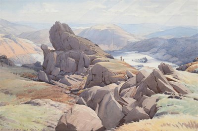 Lot 629 - William Heaton Cooper RI (1903-1995) Helm Crag, Grasmere (Lion and the Lamb) Signed, pencil and...