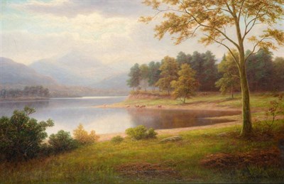 Lot 635 - William Mellor (1851-1931)  "Friar's Crag, Keswick "  Signed, oil on canvas, 49.5cm by 75.5cm