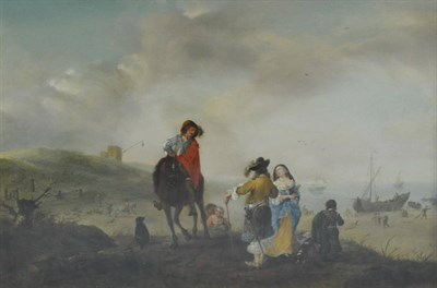 Lot 652 - Circle of Philips Wouwerman (17th/18th century) Dutch   Gentleman conversing with a lady before...