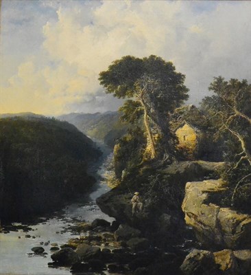 Lot 655 - Edmund John Niemann (1813-1876)   "Redmire Mill, Wensleydale "  Signed, oil on canvas, 64cm by...