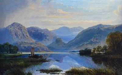 Lot 664 - Charles Pettitt (fl.1855-1859)  "The Mountains of Borrowdale and Derwentwater from near the...