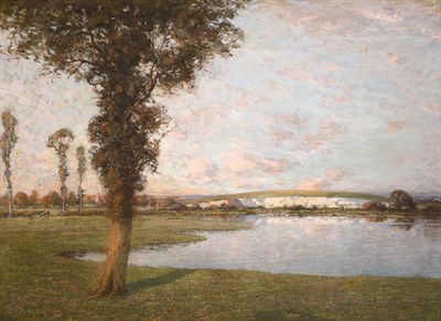 Lot 666 - Paul Paul RBA (1865-1937)  "Sussex Landscape "  Signed, fragments of an original label verso,...