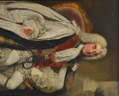 Lot 697 - Manner of Jean Baptiste Van Loo, circa 1740 Portrait of the Duke of Newcastle (1693-1769),...