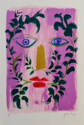 Lot 708 - John Piper CH (1903-1992)  "Foliate Head " Signed in pencil and numbered 15/90, lithograph, 53cm by