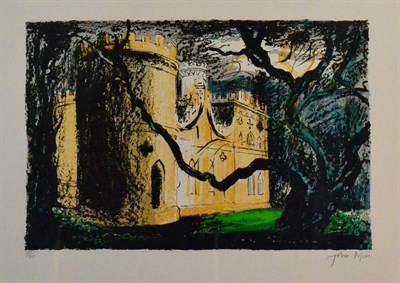 Lot 709 - John Piper CH (1903-1992)  "Clytha Castle " Signed in pencil and numbered 90/90, lithograph, 37.5cm