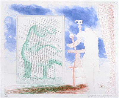 Lot 714 - David Hockney (b. 1937)  A Picture of Ourselves, from: The Blue Guitar (S.A.C. 210; Tokyo 189)...