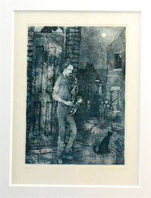 Lot 716 - Tom McGuinness (1926-2006)  "Cool Blues " Signed and inscribed in pencil, numbered 2/70,...