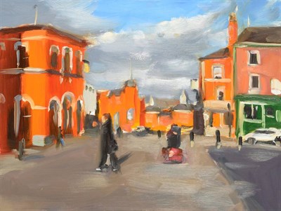 Lot 759 - Liam Spencer (b.1964)  "Stockport Vaults " Signed and inscribed and dated 2001 verso, oil on board