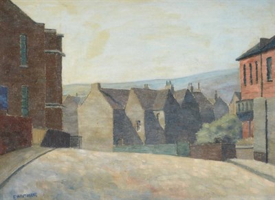 Lot 760 - Elwin Hawthorne (1905-1954)  "North London " Signed, signed and inscribed  on stretcher verso,...