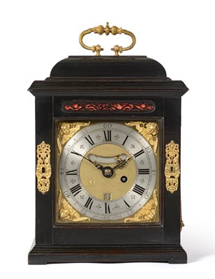 Lot 940 - A Fine and Early Ebony Veneered Pull Quarter Repeating Table Timepiece, signed Jasper Taylor,...