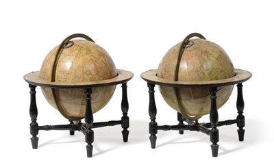 Lot 1105 - A & W Cary: A 12 " Terrestrial Library Table Globe, marked Cary's New Terrestrial Globe...