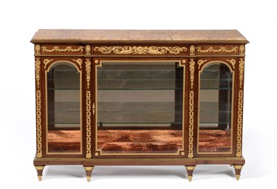 Lot 1110 - A Louis XV Style Mahogany, Ormolu Mounted Meuble d'Appui, 3rd quarter 19th century, of...