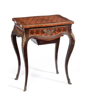 Lot 1116 - A French Louis XV Style Rosewood, Kingwood and Tulipwood Parquetry Decorated Necessaire, circa...