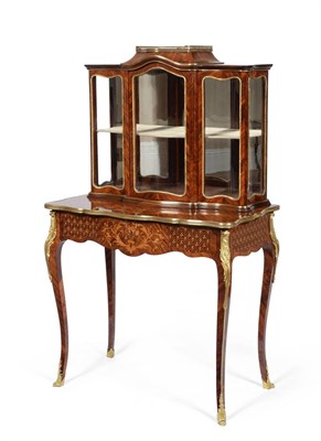 Lot 1122 - A Fine Louis XV Style Tulipwood, Kingwood, Marquetry and Gilt Metal Mounted Bonheur de Jour,...