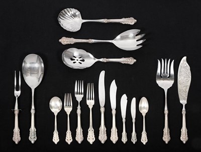 Lot 346 - An Extensive 350 Piece Table Service of American Flatware, stamped STERLING, Wallace...