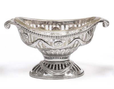 Lot 355 - A Matched Set of Six George III Neo-Classical Silver Salts, Robert Hennell, four London 1776,...