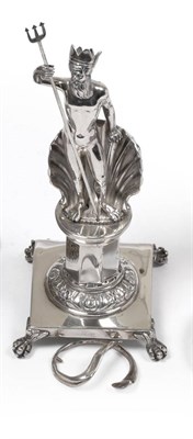 Lot 365 - A 19th Century Portuguese Silver Toothpick Holder, maker's mark IPC, Porto 1843/53, modelled as...