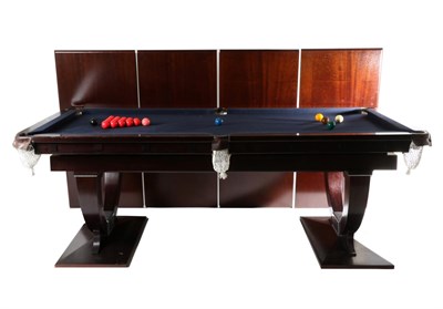 Lot 3039 - Sir William Bentley: A Bespoke Mahogany Billiard/Dining Table, modern, with four removable...