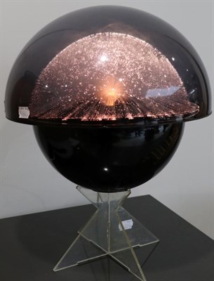 Lot 3112 - A 1970s Dark Tinted Perspex Fibre Optic Mushroom Shaped Lamp, by Chatsworth Ltd, England, in...