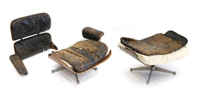 Lot 3187 - Charles and Ray Eames: A Brazilian Rosewood Lounge Chair and Ottoman, late 1950/early 1960, the...