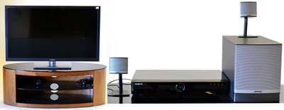 Lot 3073 - A Panasonic Viera Flatscreen Television, model no.TX-L42ET5B, with remote control; A Buckingham...