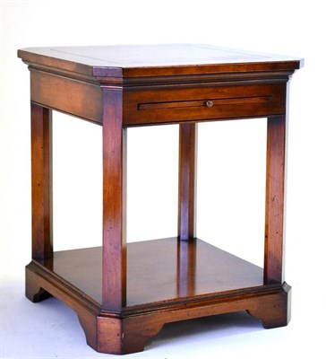 Lot 3225 - An R E H Kennedy Mahogany Lamp Table Model 4052, , of recent date, of square canted form with...