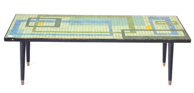 Lot 1149 - A 1960s G-Plan Tile-Top Coffee Table, of rectangular form, 123cm by 41cm by 41cm