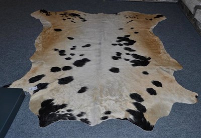 Lot 1171 - Nguni Cow Hide (Bos taurus), modern, excellent quality AA grade black and white dappled cow...