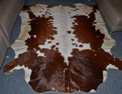 Lot 1172 - Nguni Cow Hide (Bos taurus), modern, excellent quality AA grade brown and white dappled cow...