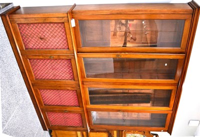 Lot 991 - A Victorian Mahogany Four-Door Library Bookcase, late 19th century, the moulded cornice above...