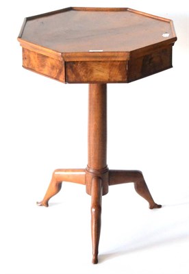 Lot 1001 - Isle of Man Interest: A Mahogany Octagonal Shaped "Manx " Tripod Table, the moulded top with...