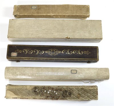 Lot 176 - 19th Century Empty Fan Boxes and One Lid, the latter retained for the labels (Voisin, 23 rue de...