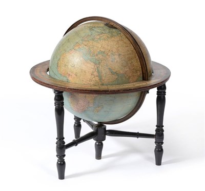 Lot 1104 - An 18 Inch Terrestrial Library Globe, by George Philip & Son, The London Geographical Institute, 32