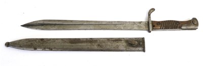 Lot 21 - A German 98/05 Butcher Bayonet, second pattern, one side of the ricasso stamped H. MUNDLOS &...
