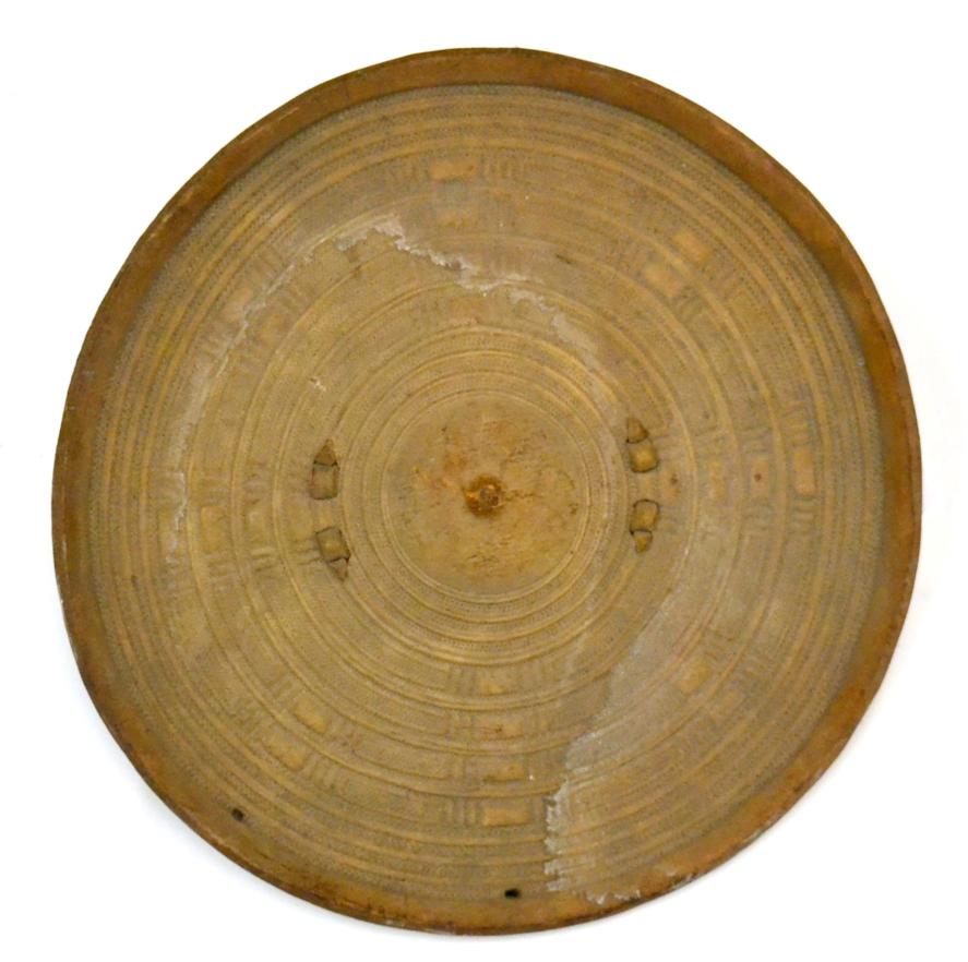 Lot 44 - A Late 19th/20th Century Somali Gashan Shield, made from oryx hide, of convex circular form,...